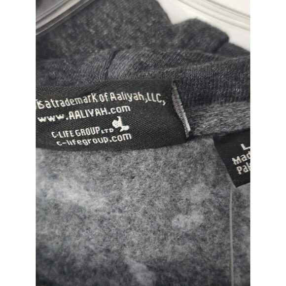 Aaliyah Princess of R & B Women's Pull Over Double Sided Hoodie Size L NWT - Picture 5 of 8